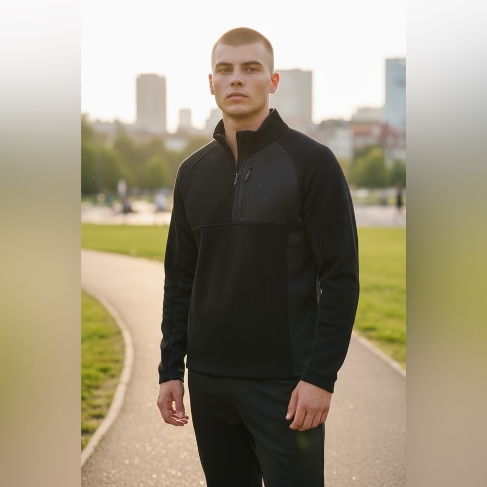 Spyder Men's Black Lightweight Sweater - Streetwear - Casual - Size L